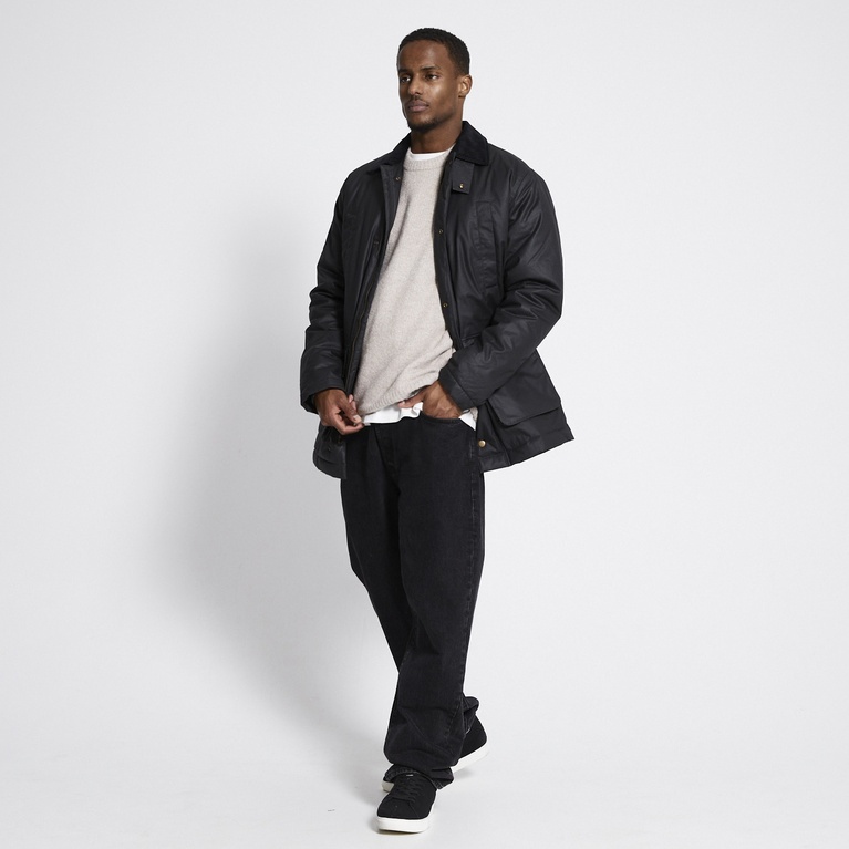 Waxed jacket "Hunt" Black